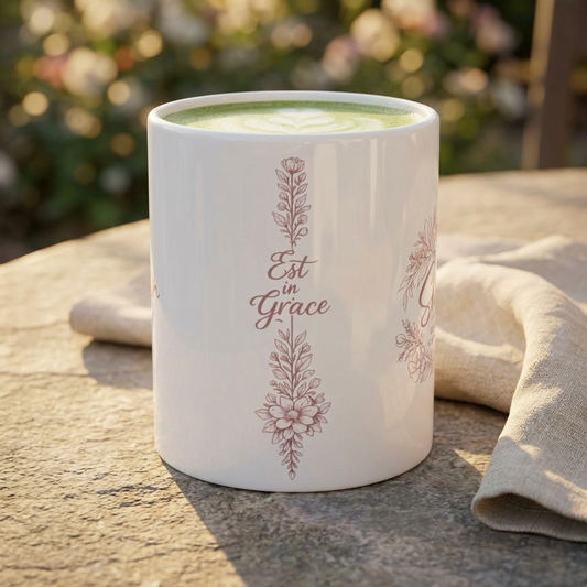 She Prays Mug | Proverbs 31:25