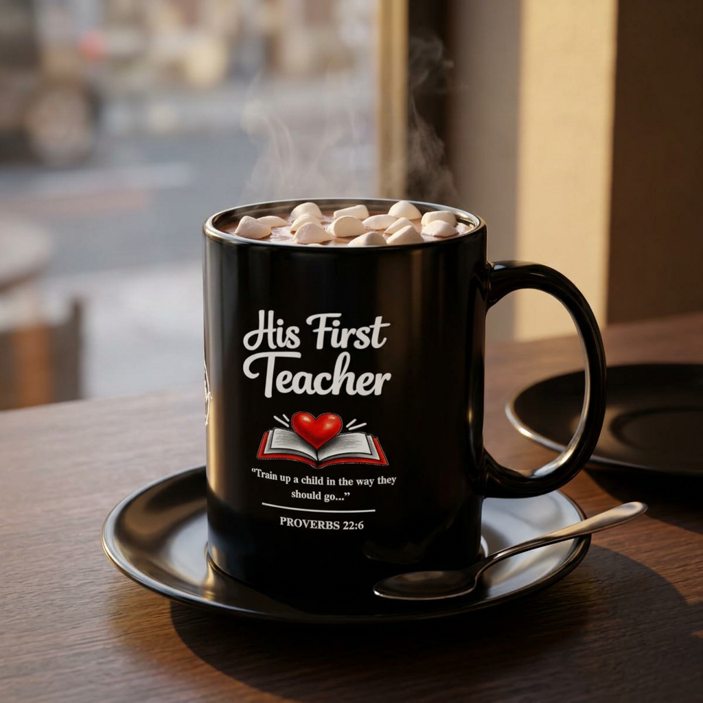 His First Teacher Mug | Proverbs 22:6