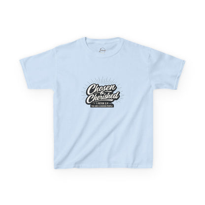 Chosen & Cherished kids tee | 1 Peter 2:9