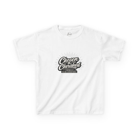 Chosen & Cherished kids tee | 1 Peter 2:9