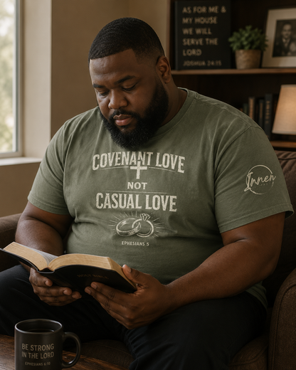 COVENANT LOVE, NOT CASUAL LOVE – Ephesians 5 Enzyme Washed T-Shirt