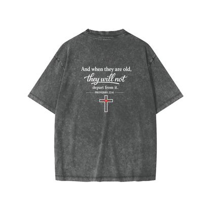 His First Disciple-Proverbs 22:6 Kids' T-Shirt