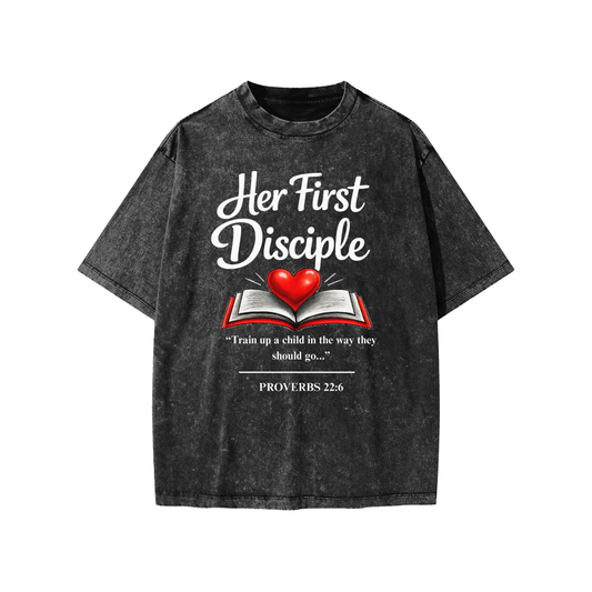 Her First Disciple-Proverbs 22:6 Kids' T-Shirt